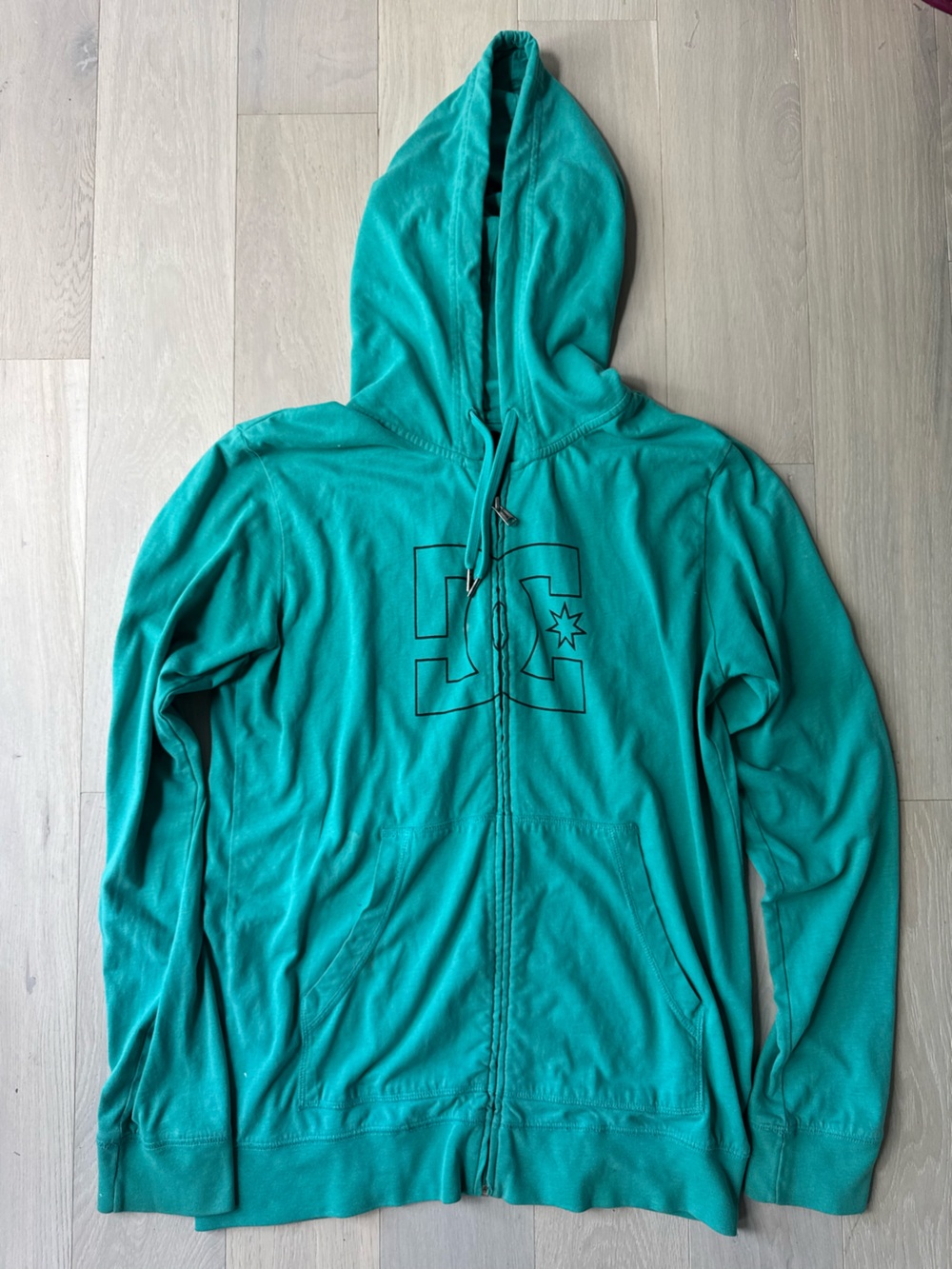 DC teal hoodie